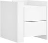 vidaXL Nachttisch Weiß 45x50x50 cm Holzwerkstoff 848283 Bild 2