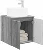 vidaXL Wandmontierte Waschbecken-Vanität Grau Sonoma 890468 Bild 3