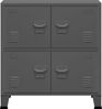 vidaXL Aufbewahrungstruhe Industrial Anthrazit 75 x 40 x 80 cm Stahl Bild 3