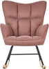 Schaukelsessel OULU Stoff Rosa Bild 4