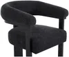 Vente-unique - LIVELIA Stuhl Stoff Grau - B 60 cm x H 78 cm x L 64 cm Bild 4