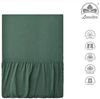 leevitex® Spannbettlaken, Premium 170g/m², Gummizug: rundum, schwer und dick, 100% Jersey-Baumwolle, Dunkelgrün / Tannengrün, 90 x 200 - 100 x 220 cm Bild 2
