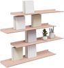 vidaXL Schwebendes Regal 4 pcs Rosa 80 x 18 x 2,5 cm Stahl 8004035 Bild 3