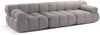 Micadoni Modulares Sofa Bellis 3-Sitzer Boucle Rolf Hellgrau Bild 2