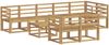 vidaXL Outdoor-Sofagarnitur 9 pcs Weiß Massivholz Akazie 3387823 Bild 2