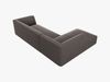 Micadoni 4-Sitzer Modular Sofa Ruby Links Samt Salvador Dunkelgrau Bild 5