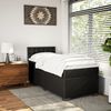 vidaXL Boxspringbett mit Matratze Schwarz 80x200 cm Kunstleder 3286096 Bild 3