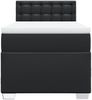 vidaXL Boxspringbett mit Matratze Schwarz 80x200 cm Kunstleder 3286096 Bild 4