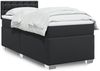 vidaXL Boxspringbett mit Matratze Schwarz 80x200 cm Kunstleder 3286096 Bild 1