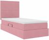 vidaXL Aufbewahrungsbett mit Matratze Rosa 90 x 190 cm Samt 3371942 Bild 5