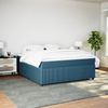 vidaXL Boxspringbett mit Matratze Dunkelblau 180x200 cm Samt 3285660 Bild 3