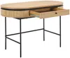 Vente-unique - CARDIONA Büromöbel Holz, Platte SchwarzBeige - B 60 cm x H 76 cm x L 120 cm Bild 4