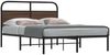 vidaXL Bettgestell ohne Matratze 135x190 cm Braun Eichen-Optik 4100306 Bild 1