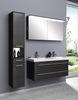 Lanzet Hochschrank mit Nische 30 cm, links, Schwarz Bild 2