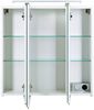 Spiegelschrank Doro / Dorina, Glas, Holzwerkstoff, Weiß, Verspiegelt, 70 x 75 x 16 cm Bild 2