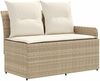 vidaXL Möbelsets mit Kissen 4 pcs Beige und Creme PE-Rattan 3422178 Bild 5