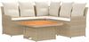 vidaXL Möbelsets mit Kissen 4 pcs Beige und Creme PE-Rattan 3422178 Bild 2