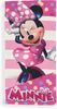 Minnie Maus Strandtuch für Kinder aus Baumwolle, 70cm x 140cm Rosa Bild 2