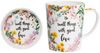 Maxwell & Williams Royal Botanic Garden Becher mit Untersetzer Small Things, Geschenkbox, Bone China Porzellan, DX0320 Bild 1