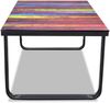 vidaXL Couchtisch mit Glasplatte Regenbogen-Aufdruck 241175 Bild 3