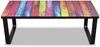 vidaXL Couchtisch mit Glasplatte Regenbogen-Aufdruck 241175 Bild 2