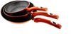 Pfannenset 3 tlg. Induktion Antikratz Marmor Bratpfanne Pfanne ø20-ø24-ø28cm für alle Herdarten Rot Bild 2