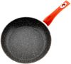 Pfannenset 3 tlg. Induktion Antikratz Marmor Bratpfanne Pfanne ø20-ø24-ø28cm für alle Herdarten Rot Bild 5