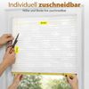 Sekey Klebefix Plissee 2er Set ohne Bohren Weiß mit Muster 50x130 cm Bild 5