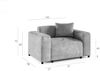 Sessel Designersessel MEGAN in Stoff Poso Rostbraun Bild 3