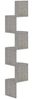 vidaXL Wand-Eckregal Betongrau 19x19x123 cm Holzwerkstoff 326835 Bild 3