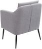 Lounge-Sessel HWC-H93a, Sessel Cocktailsessel Relaxsessel ~ Stoff/Textil hellgrau Bild 4