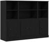 vidaXL Highboard Schwarz Eichen-Optik 132 x 35,5 x 103,5 cm 3333077 Bild 2