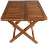 Home4Living Klapptisch Beistelltisch klappbar Holztisch Gartentisch Akazie geölt Tisch, Dekorativ, Massiv Bild 3