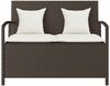 vidaXL Gartenbank mit Stauraum und Kissen Braun Poly Rattan 4104212 Bild 4
