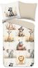 PURE luxury collection Kinderbettwäsche Pete, Microfaser, 2 teilig, Mikrofaser, 135x200, 2 Teilig, Wendeoptik, Kind, Tiere, Sand Bild 2