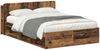 vidaXL Bettgestell mit Stauraum Altholz 135 x 190 cm Holzwerkstoff 3433371 Bild 2