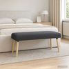 vidaXL Bank Uni Dunkelgrau 110 x 40 x 46 cm Bouclé 42038414 Bild 3