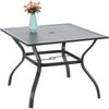 Gartenmöbel Set 4 Personen Gartentisch mit Stühlen Metall Outdoor Bistro Bild 4