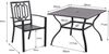 Gartenmöbel Set 4 Personen Gartentisch mit Stühlen Metall Outdoor Bistro Bild 2