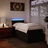 vidaXL Boxspringbett mit Matratze Schwarz 100x200 cm Kunstleder 3288408 Bild 5