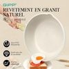 Wokpfanne 28cm Antihaft Granitdeckel Hoher Rand 4.5L alle Herdarten Bild 5