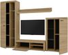 AX LIVING Spacoro Wohnwand Geölte Eiche Wohnzimmerschrank 270 cm Bild 4