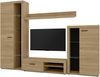 AX LIVING Spacoro Wohnwand Geölte Eiche Wohnzimmerschrank 270 cm Bild 3