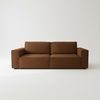 Wohnero24 Schlafsofa HIRA 240 x 102 cm – Premium Cord Sofa Karamellbraun mit Schlaffunktion 191 x 152 cm & Bettkasten Bild 4