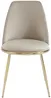 Vente-unique - NEBINA Stuhl SamtStoff Beige - B 54 cm x H 83 cm x L 48 cm Bild 4