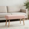 vidaXL Bank Uni Rosa 80 x 40 x 46 cm Bouclé 42038407 Bild 4