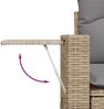 vidaXL 8-tlg. Garten-Sofagarnitur mit Kissen Beige Poly Rattan 3220418 Bild 3