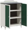 vidaXL Schrank mit zwei Türen und Tafel-Front ROROS Grau und Weiß 42003031 Bild 5