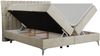 Boxspringbett mit 2 Bettkästen Matratze und Topper - MILEN - 140x200cm - Beige Velours - H4 Bild 4