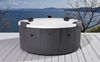 mSpa Whirlpool Denver & Rova - Ø 182x70 cm - ganzjährig Outdoor Pool - XXL, Stecksystem mit Einlageplane, feste Außenwand - inkl. LED, UVC+, WiFi, App-Steuerung, 6 Personen Bild 2